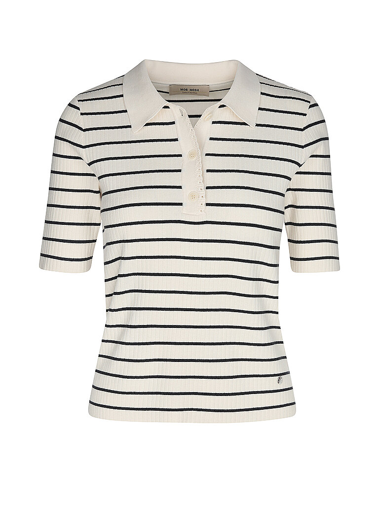 MOS MOSH MMCALIZSTRIPESS Poloshirt Creme Größe S 3